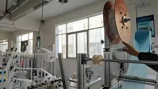 How to setting the nose wire in the 3ply mask machine?