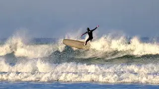 Surf &agrave; Siouville-Hague le 17/12/2021
