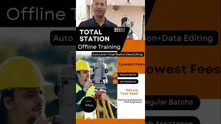 total station | India Best Total Station Training Institute #viral #civilengineers #surveying