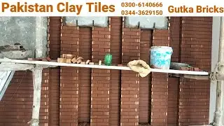 Gutka brick wall tiles design in Pakistan l wall gutka brick tile l 0300-6140666