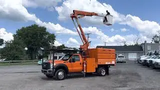 Lewis Motor Company - 2012 Ford F-550 Versalift 45’ Chipper Dump Body Gas Truck for sale on eBay!