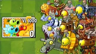 All PEA Plants LEVEL 1000 Power-Up vs ALL Final Bosses Fight! - PvZ 2 Final Bosses
