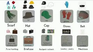 LEARNING ACCESSORIES AND BEAUTY PRODUCTS VOCABULARY KIDS PART 1