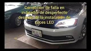 VW Jetta prende indicador de desperfecto en luces después de la instalación de luces LED