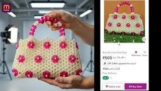 Pearl Beaded Handbag Review 💖 | Best Party & Wedding Bag for Girls @Meesho 