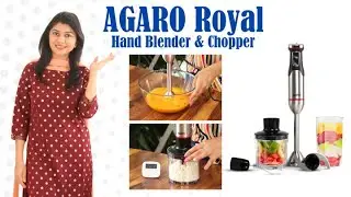 Powerful 1500W Hand Blender with Chopper | AGARO Royal Hand Blender & Chopper