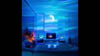 Led Aurora Borealis Moon Galaxy Night Lights Bluetooth Music Laser Star Nebula Projection Bedroom