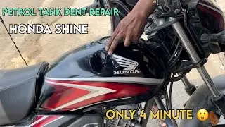 | HONDA SHINE | PETROL TANK DENT REPAIR |ONLY 4 MINUTE 😲&hellip;.