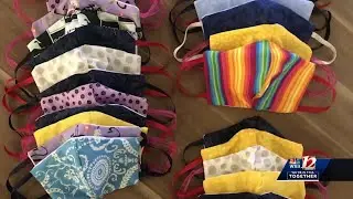 WFU field hockey player makes masks for healthcare workers