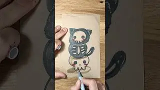 #dw#draw#dibujo#drawing#art#nbc#gothic#spooky#horror#timburton#cat#skull#disney#dark#kawaii#anime