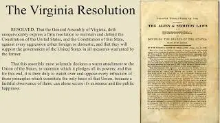 The Virginia Resolution by James Madison