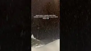 A Beautiful SNOWFALL transforming the landscape into pure winter magic.