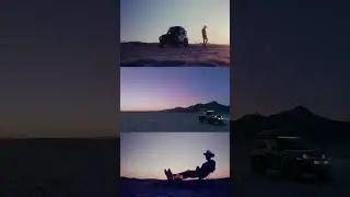1, 2, or 3? #jeepwrangler #magichour #desertcamping