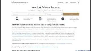 Free Criminal Background Check New York
