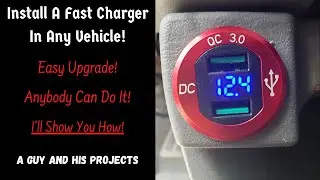 Install A Quick USB Charger QC3.0 In Any Vehicle! Installing This One In A Chrysler Town And Country