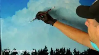 Painting clouds in Oil - Creating contours and depth with Tim Gagnon
