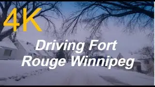 4K 24fps Canadian Fort Rouge Neighbourhood Driving in Winnipeg Manitoba Canada Part 1