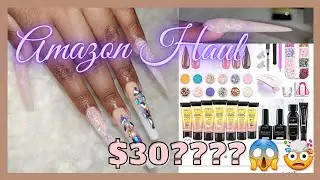 Комплект полигеля за 30 долларов!! 😱😱| Amazon Haul/Обзор | Учебное пособие по полигелю