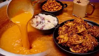 Easy Winter Snacks Recipes at home| Masala Chai, Onion Pakoda, Masala Peanuts & Fruit Mix