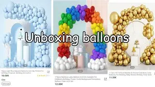 shein balloons unboxing