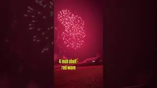 4 inch Shell - red wave 🚀💥 #fireworks #fireworksshow #pyro #2026 #foryou #fun #happy #pyrotechnics