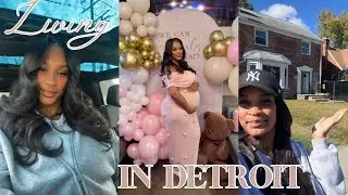 Living in Detroit: First sight inside Property from Auction | Preparing for baby |Diaper Party &more
