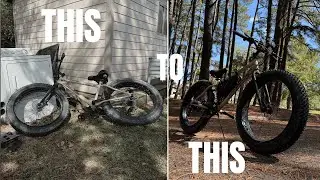 CHEAP WALMART bike into FAT TIRE E-BIKE!