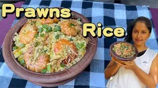 Prawns rice# වෙන මුකුත් ඕනිම නෑ.කවදාවත් කාල කැති ඉස්සෝ පිරැනු බත් එකක්.හරිම රසයි.