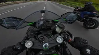 KAWASAKI ZX6R vs KAWASAKI ZX10 - BMW S1000, CBR600RR, MORE THAN 10 MOTORCYCLES. HEADING TO THE BI...