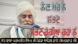 ਨੈਣ ਮੇਰੇ ਨੇ ਲੱਭਦੇ। New dharna | baba paramjeet singh ji dhidda sahib #new #viralreels #dharmik