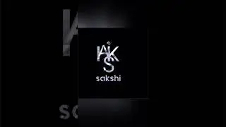 sakshi name logo art. name to brand logo. #logoediting #namelogo #sakshi #shorts