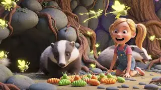Five Little Badgers Dig Dig Dig | Nursery Rhymes for Kids & Baby Songs
