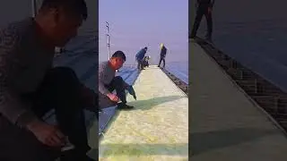Glass Wool Installation on Steel Roof Fast & Clean
