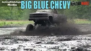 BFE MUD BOG - Big Blue Chevy Mega Truck Mudding