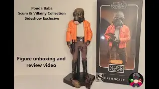 Ponda Baba (Scum & Villainy) Sideshow Collectibles exclusive figure unboxing and review video
