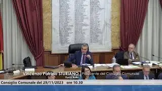 Consiglio Comunale Marsala - Seduta del  29-11-2023 - Ripresa Lavori