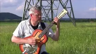 Power Poles Blues  - - Resonator Guitar - - Slide By Diamond Bottlenecks
