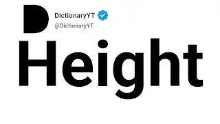 Height Antonyms | Opposite Words 