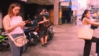 Red Light District in Manila Philippines (Daytime)- Freelancers and Massage ladies on the street