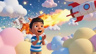 Dos pequeños cohetes de juguete Whoosh Wh | Canciones Infantiles y Rimas para Niños