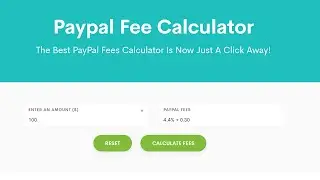Paypal FEE Calculator Per Transaction