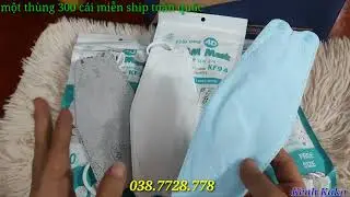 Khẩu trang 4D KF94 Mask An T&acirc;m 4 lớp kh&aacute;ng khuẩn, d&agrave;y dặn, kh&ocirc;ng x&ugrave; l&ocirc;ng