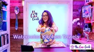 Beautiful AAPI-Inspired @MenminMade Dish Towels/Unboxing Hand-Painted Asian Food & Floral Designs