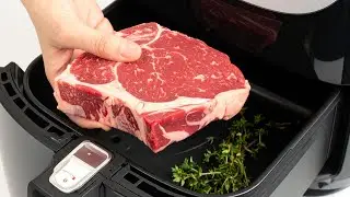 STOP FRYING STEAK! just put it in the air fryer for 15 minutes and surprise your guests