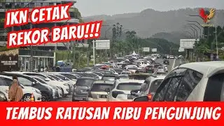IKN 1 Januari 2026, Rekor Pengunjung IKN Membludak Memenuhi Jalanan