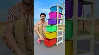 6 Compartments Plastic Modular Drawer / Toys Box Unboxing #mkrshorts