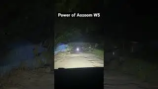 Aozoom W5 Light Test 🌌 | Insane throw & brightness in pitch dark road test 🚗💡