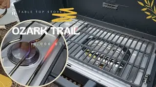 Ozark Trail Camping Stove | Ozark Trail 2-in-1 Portable 2 Burner Propane Camp Stove Grill | $35.00