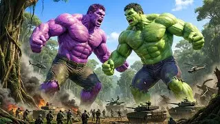 HULK vs PURPLE HULK &ndash; EPIC BATTLE in the Deep Forest That Shakes All Life!