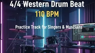 4/4 Western Drum Beat | 110 BPM | Professional Practice Track for Singers & Musicians | @rangona